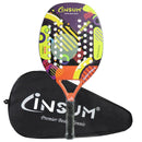 Beach Tennis Racket - Carbon Fiber Beach Tennis Paddle with Sand Grit Surface - Soft EVA Racquet - Lightweight Beach Tennis Equipment