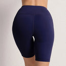 S-3XL Women Shorts with 3 Pockets Stretch High Waist Cycling Tights 14 Solid Color Slim Leggings Female Exercise Clothing