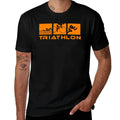 Triathlon modern icons T-Shirt man tshirt t shirt man luxury cotton t shirts man 100% T-shirt
