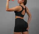 Yoga Suit Yoga Sports Underwear Women's Fitness Suit Vest Running Sports Yoga Shorts Set Yoga Set  Workout Set
