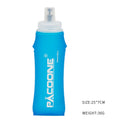 PACOONE Camping 600ml Soft Water Bottle Drinking Sport Folding Bag Flask Outdoor Running Hydration Pack Waist Bicycle BPA Free