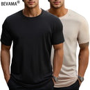 Men's Casual Breathable T-shirt Summer Breathable Quick Dry Short Sleeved Tops Outdoor Workout Gym Fitness Marathon Sport Tees