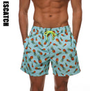 Men's Summer Loose Quick-Dry Beach Shorts (Pineapple)