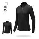 Men's Women's Marathon Running Training Jackets Thumb Holes Watch hole Stand collar Fitness Winter Jogging Training Zipper Coat