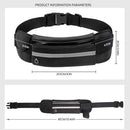 Unisex Outdoor Sports Waist Bag Waterproof Pack Close Fitting Invisible Belt Fitness Anti Theft Mobile Phone Waist Bag Bottle