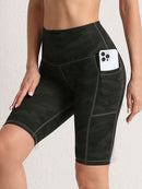 S-3XL Women Shorts with 3 Pockets Stretch High Waist Cycling Tights 14 Solid Color Slim Leggings Female Exercise Clothing