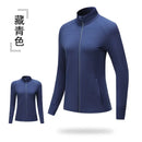 Men's Women's Marathon Running Training Jackets Thumb Holes Watch hole Stand collar Fitness Winter Jogging Training Zipper Coat