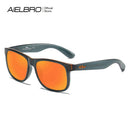 AIELBRO Brand Designer Men' Luxury Sunglasses Driving Cycling Glasses Square Frame Sunglasses Goggle Shades oculos ciclismo