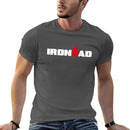IronDad, Triathlon Dad, Triathlete Daddy T-Shirt man t shirts graphic t shirts for man pack white T-Shirt