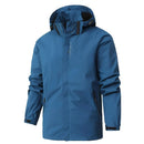 Men's Fashionable Waterproof Windproof Jacket Hooded Outdoor Hiking Camping Sports Windbreaker Jacket Lightweight Jacket