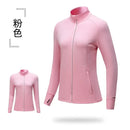 Men's Women's Marathon Running Training Jackets Thumb Holes Watch hole Stand collar Fitness Winter Jogging Training Zipper Coat