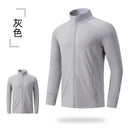 Men's Women's Marathon Running Training Jackets Thumb Holes Watch hole Stand collar Fitness Winter Jogging Training Zipper Coat