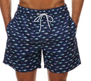 Men's Summer Loose Quick-Dry Beach Shorts (Pineapple)