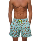 Men's Summer Loose Quick-Dry Beach Shorts (Pineapple)