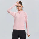 Outdoor Fitness Running Long Sleeve Top with Collar