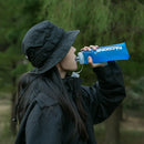 PACOONE Camping 600ml Soft Water Bottle Drinking Sport Folding Bag Flask Outdoor Running Hydration Pack Waist Bicycle BPA Free