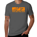Triathlon modern icons T-Shirt man tshirt t shirt man luxury cotton t shirts man 100% T-shirt