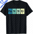 Graphic Birthday Gift Runner Periodic Table Funy Marathon Runners Science Gift T-Shirt Men Clothing Streetwear Graphic T Shirts