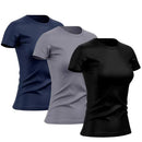 Kit 3 Camisetas Femininas Dry Fit Poliéster Premium