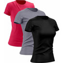 Kit 3 Camisetas Femininas Dry Fit Poliéster Premium