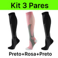 Kit com 3 Pares de Meias de Compressão