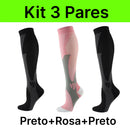 Kit com 3 Pares de Meias de Compressão