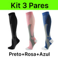 Kit com 3 Pares de Meias de Compressão