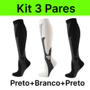 Kit com 3 Pares de Meias de Compressão