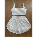 Conjunto de Short Duplo em Poliamida e Tactel