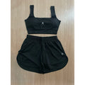 Conjunto de Short Duplo em Poliamida e Tactel