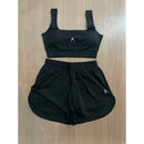 Conjunto de Short Duplo em Poliamida e Tactel