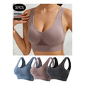 Kit 3 Tops Com Bojo Esportivo Fitness