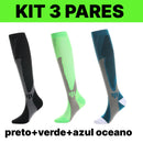 Kit com 3 Pares de Meias de Compressão