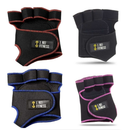 Luva Feminina 2 Pares Meio Dedo Para Levantamento de Peso Antiderrapante Para Academia Musculação Masculina