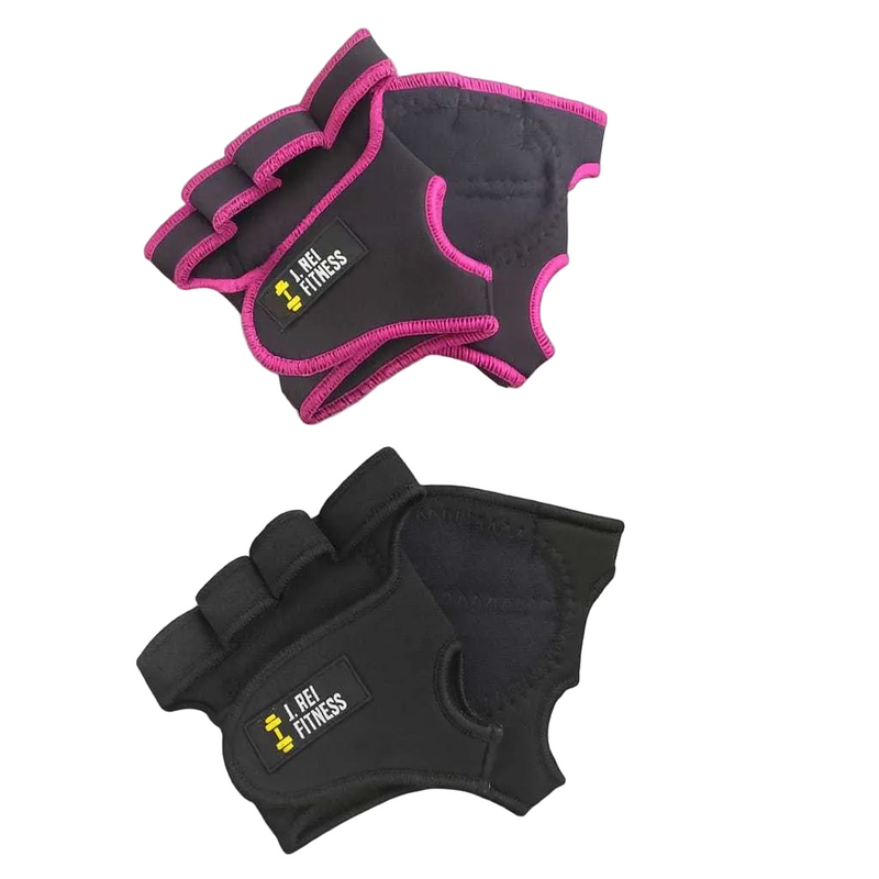 Luva Feminina 2 Pares Meio Dedo Para Levantamento de Peso Antiderrapante Para Academia Musculação Masculina