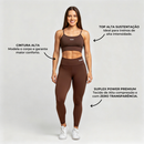 Conjunto Academia Top e Calça Legging Fitness Zero Transparência
