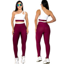 conjunto bicolor academia calça e top alta compressão zero transparencia fitness