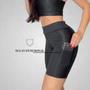 Short  Suplex Fitness Com Bolso