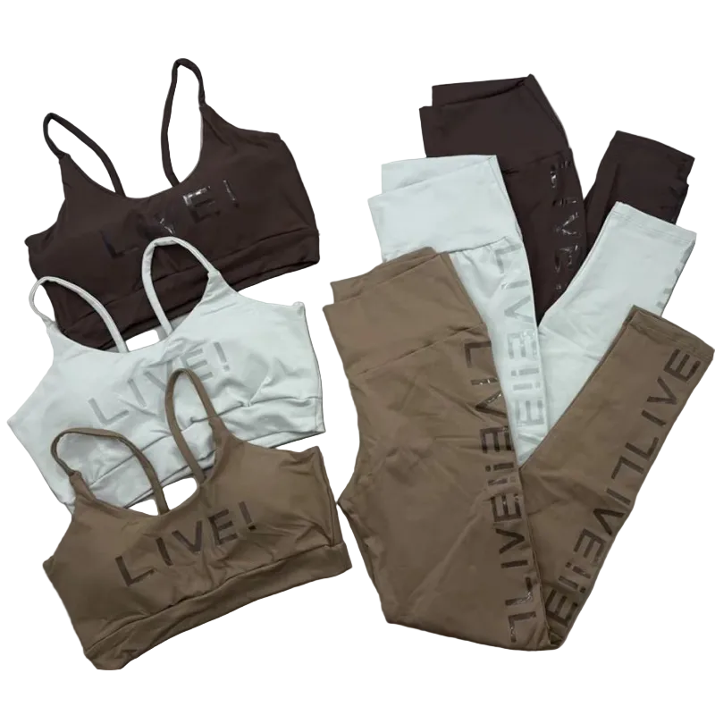Conjunto Fitness Poliamida Premium Top E Legging Cintura Alta Blackout Academia