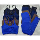 Conjunto Fitness Poliamida Premium Top E Legging Cintura Alta Blackout Academia