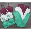 Conjunto Fitness Poliamida Premium Top E Legging Cintura Alta Blackout Academia