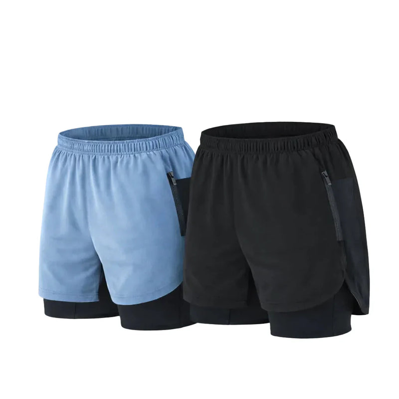 Kit 2 Bermudas 2 em 1 Dry