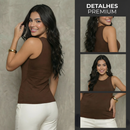 KIT 3 Regatas Casual Basica Suplex Duplo Blusa Feminina Blogueira Tendencia