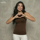 KIT 3 Regatas Casual Basica Suplex Duplo Blusa Feminina Blogueira Tendencia