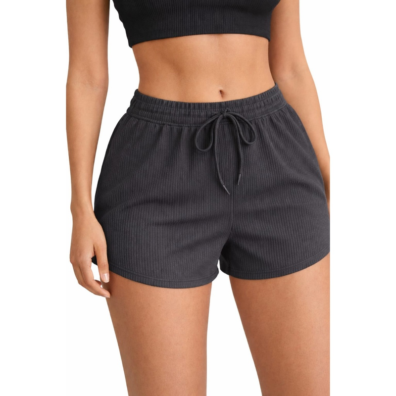 Short Canelado Meia Coxa Para Academia e Dia a Dia