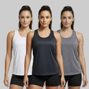 Kit 3 Regatas Nadador Feminina Dry Fit