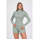 Jaqueta Fitness Feminina Slim Fit com Proteção UV