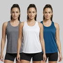 Kit 3 Regatas Nadador Feminina Dry Fit