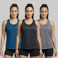 Kit 3 Regatas Nadador Feminina Dry Fit