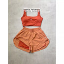 Conjunto de Short Duplo em Poliamida e Tactel